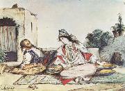 Eugene Delacroix Conversation mauresque (mk32) oil on canvas